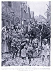 El castigo de un panadero fraudulento, 1920